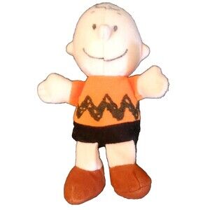 Charlie Brown 5" Plush Wendy's Promo Peanuts Stuffed Toy Vintage Fast Food